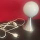 70's Lampe  Design  Aluminium Brossé - 23 cm