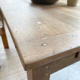 2m oak farm table