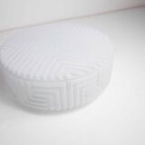 Atypical 1970 round glass ceiling