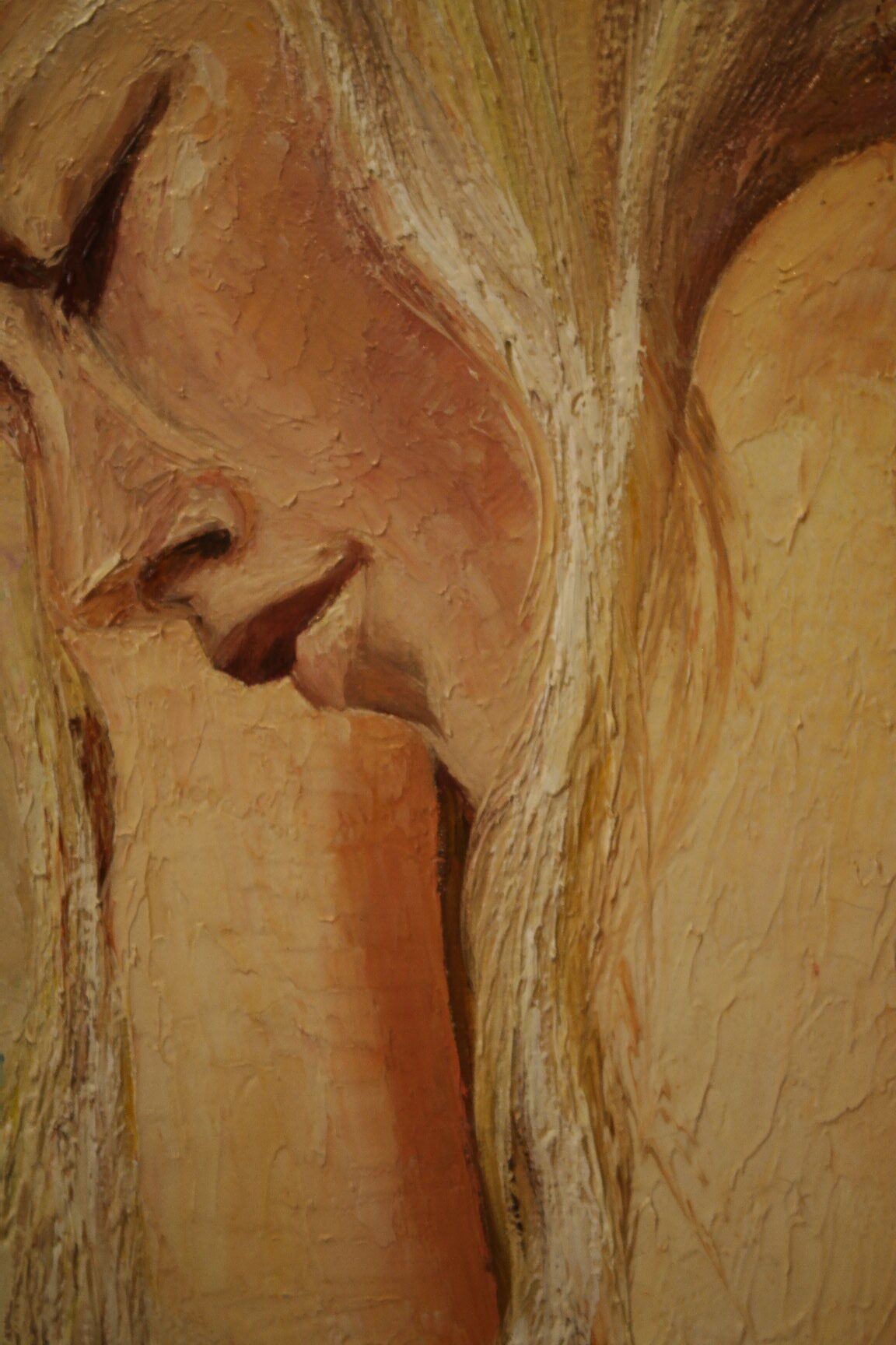 Portrait woman oil on canvas 1970