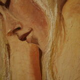 Portrait woman oil on canvas 1970