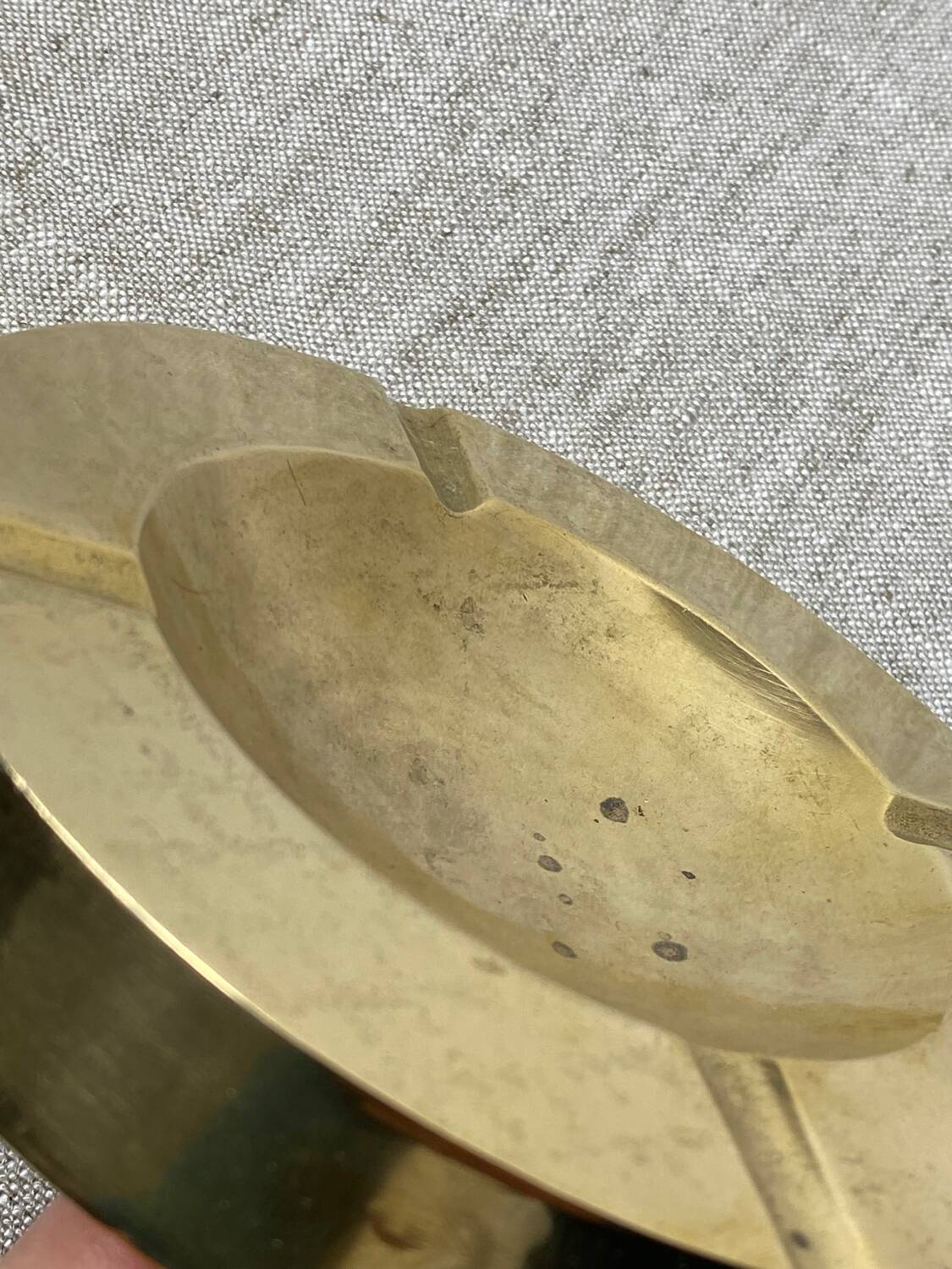 Brass ashtray