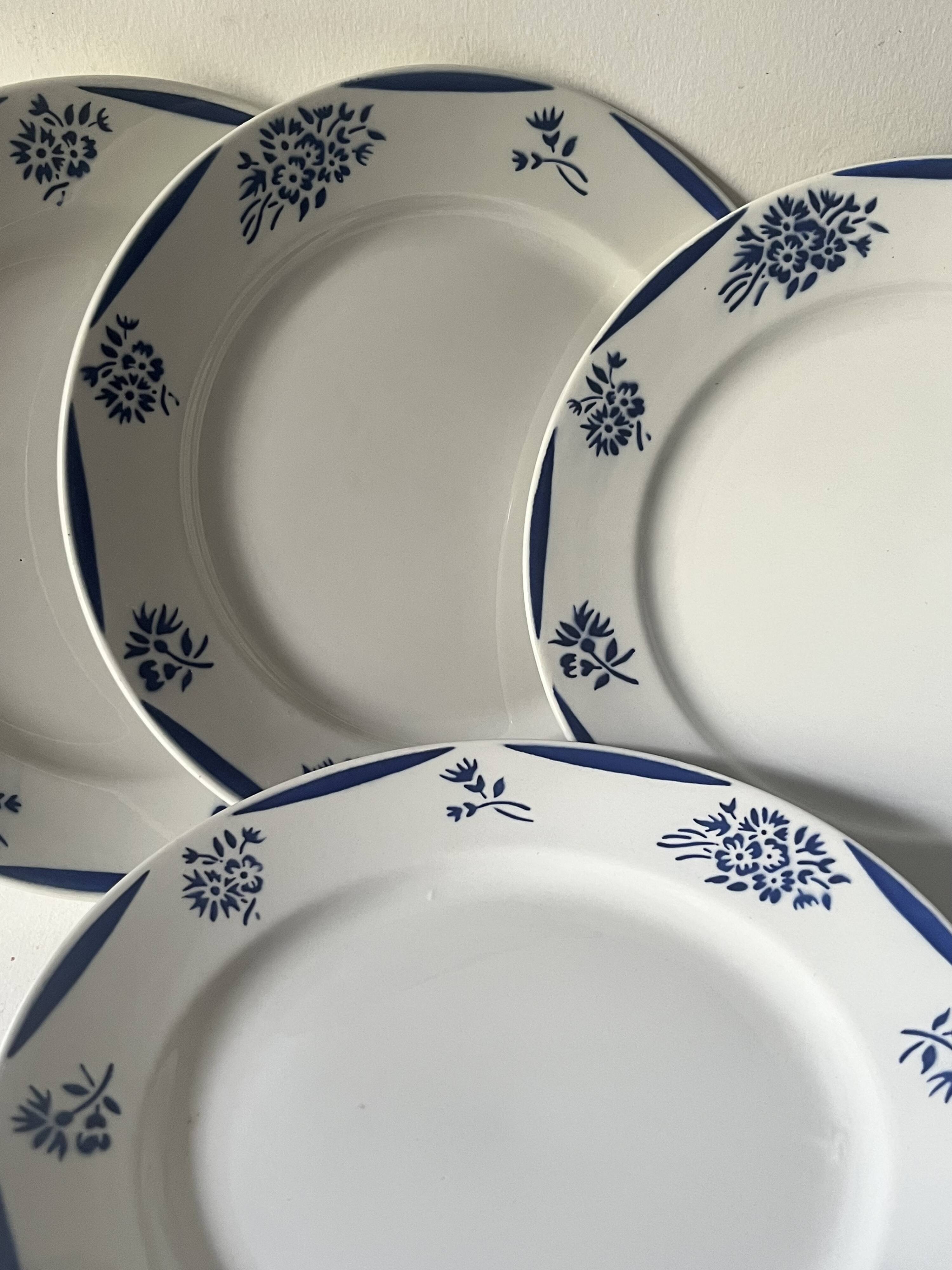 6 dessert plates - K&G Luneville, Reims service