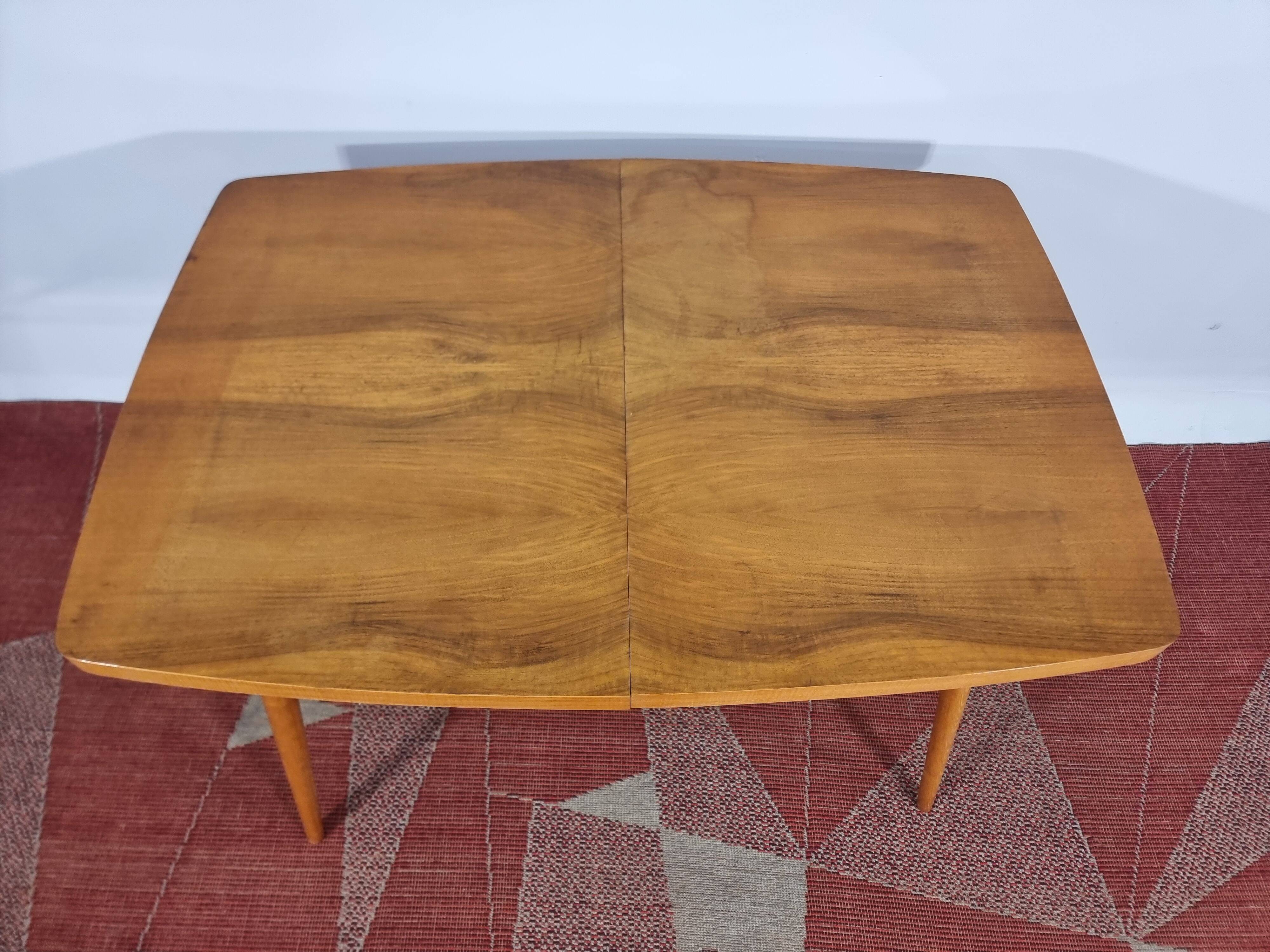 Dining Table and Chairs, 1960s, Set of 5