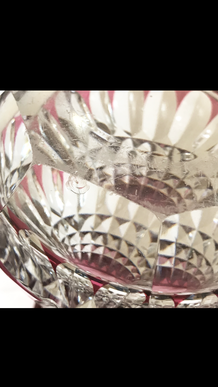 Val Saint Lambert crystal vase