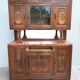 Buffet vaisselier époque Art Déco en ronce de noyer