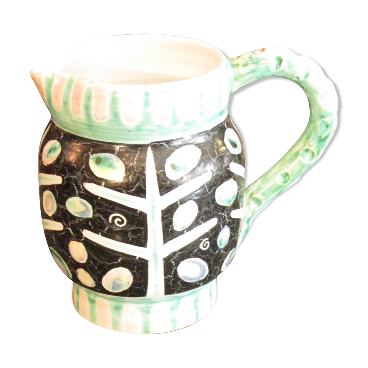 Ceramic pitcher year 1950/1960 gien-Andrée Delamarre