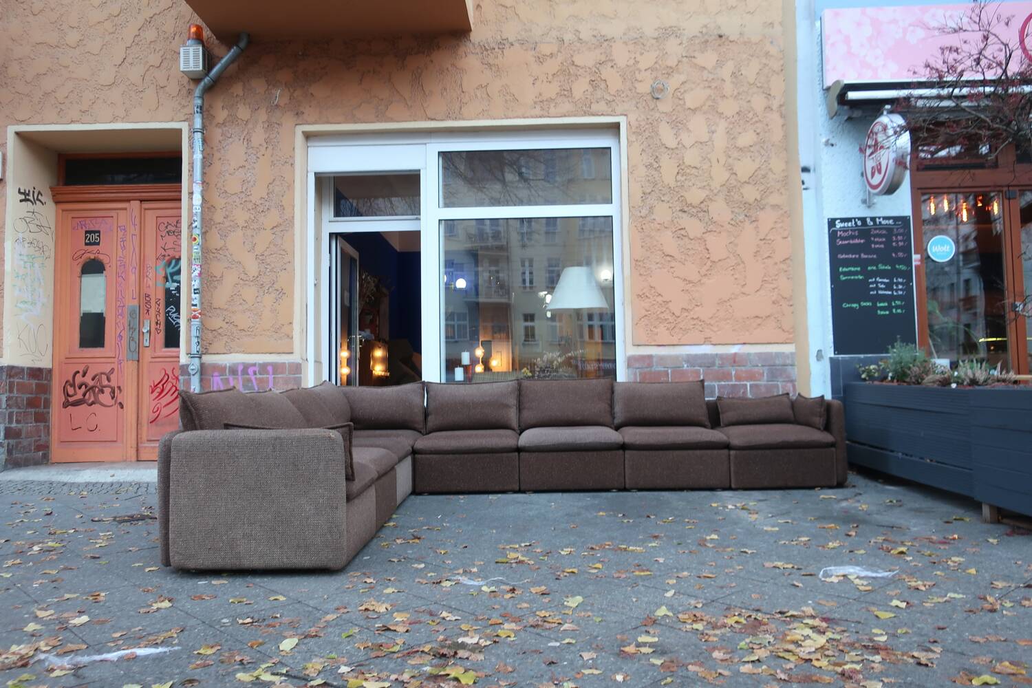 Modular corner sofa from the 70s space age easy chairs