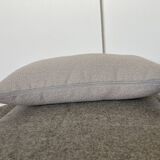 Light gray terry cushion