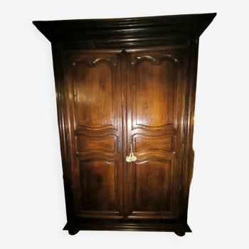 Louis XIV period wardrobe in solid oak