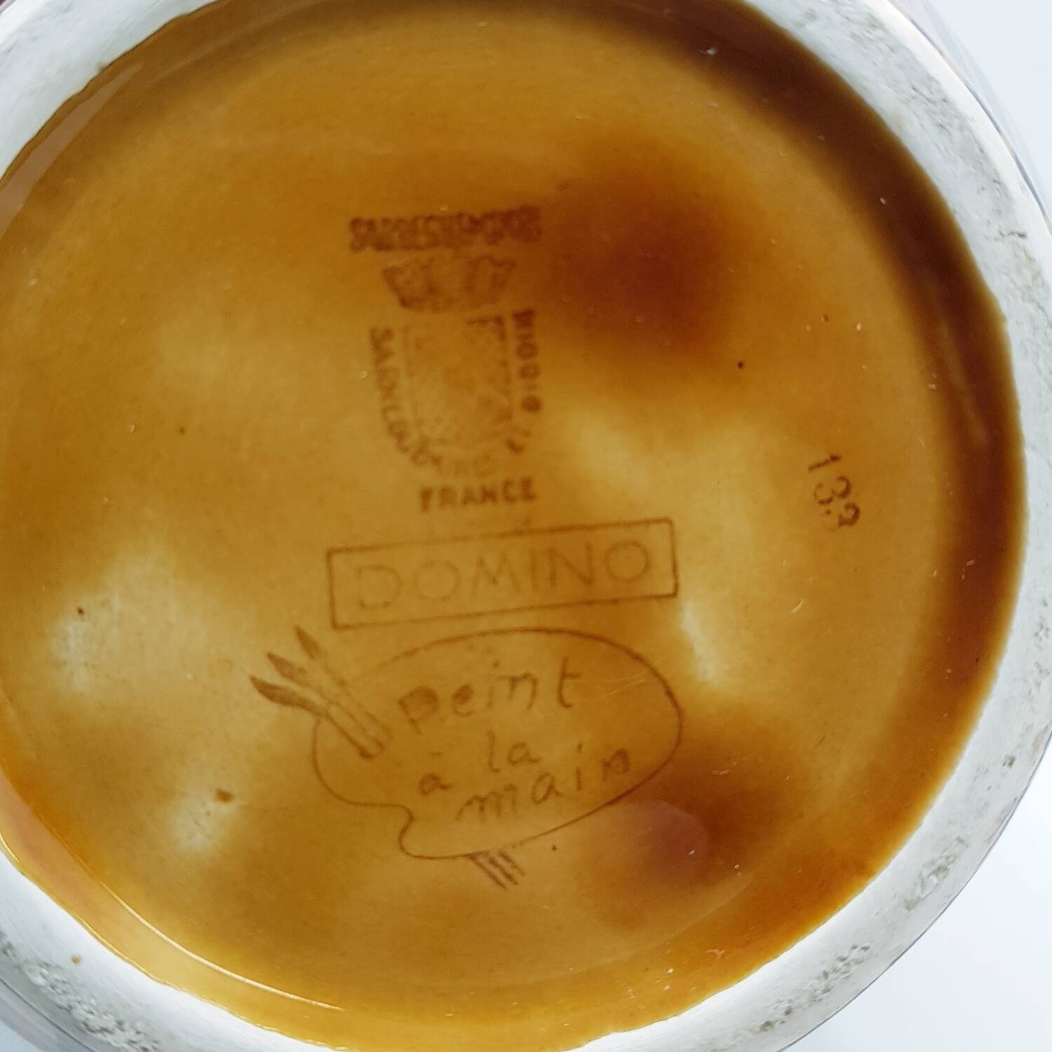 Vase abstrait Domino de Sarreguemines