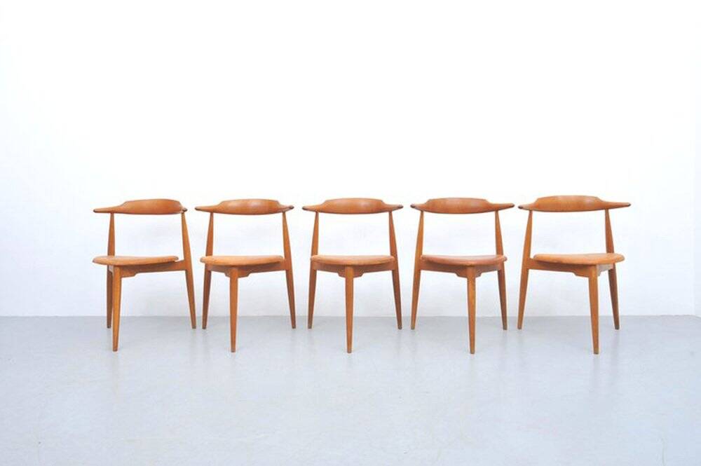 FH4104 Heart Chair by Hans J. Wegner for Fritz Hansen, 1950s