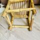 Petite chaise en bambou flammé