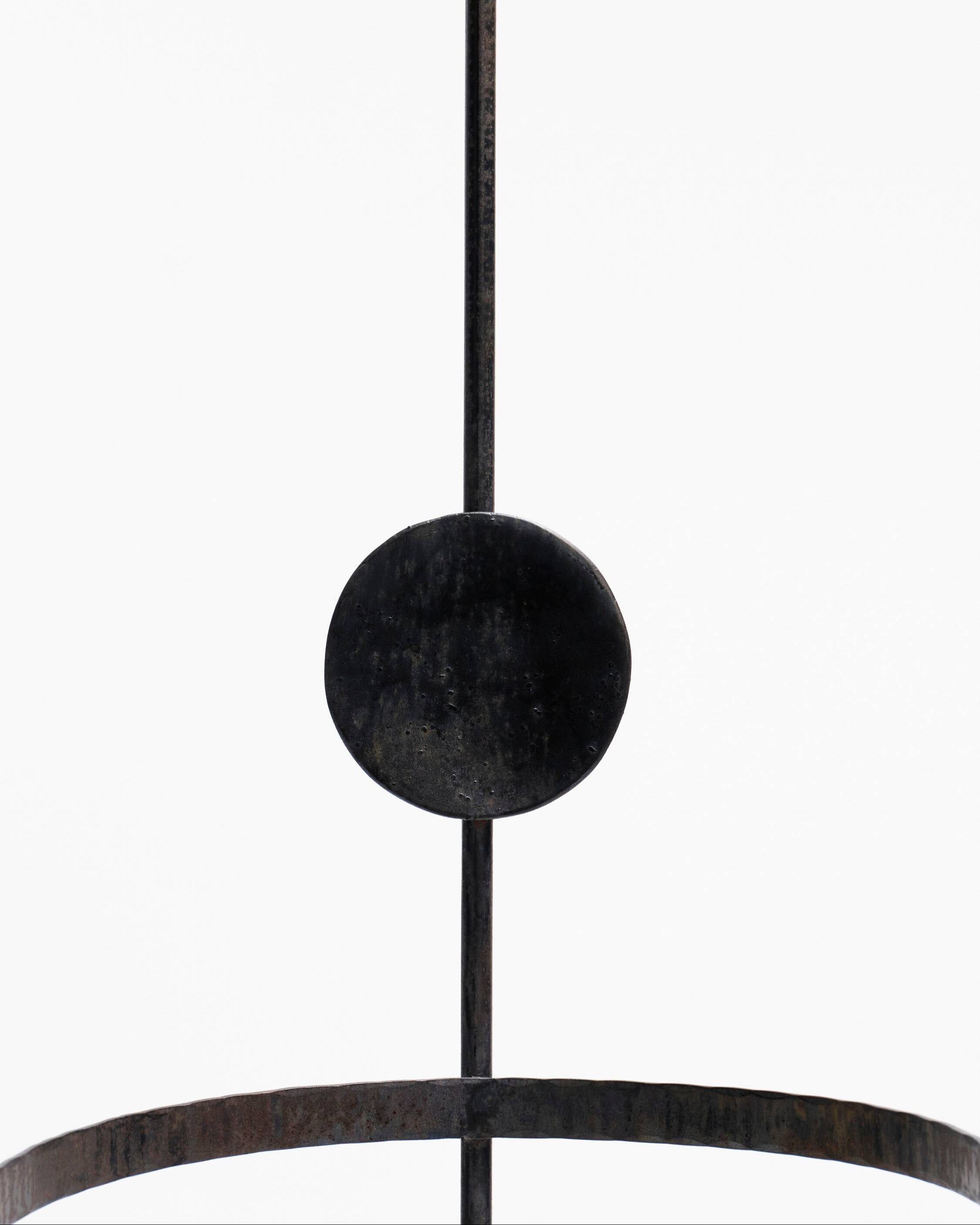 Chaise sculpturale en acier, 1980s