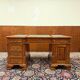 Bureau classique en cuir vert Partnerdesk