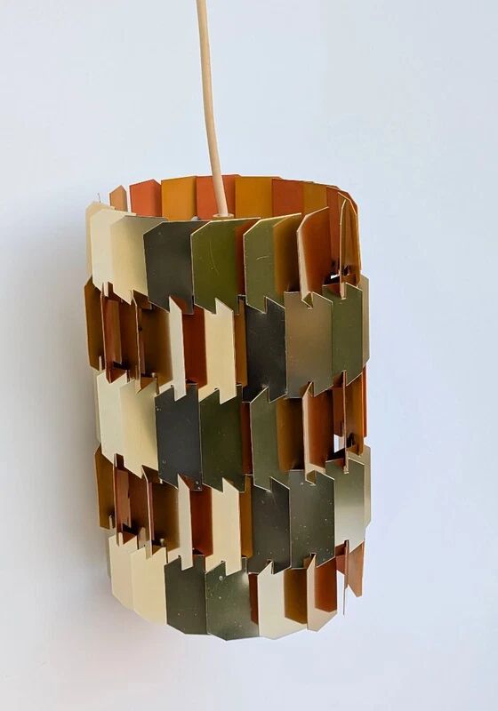 Louis Weisdorf - brass pendant model Facet - Lyfa Denmark 1960