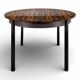 Table scandinave en placage de palissandre à allonge
