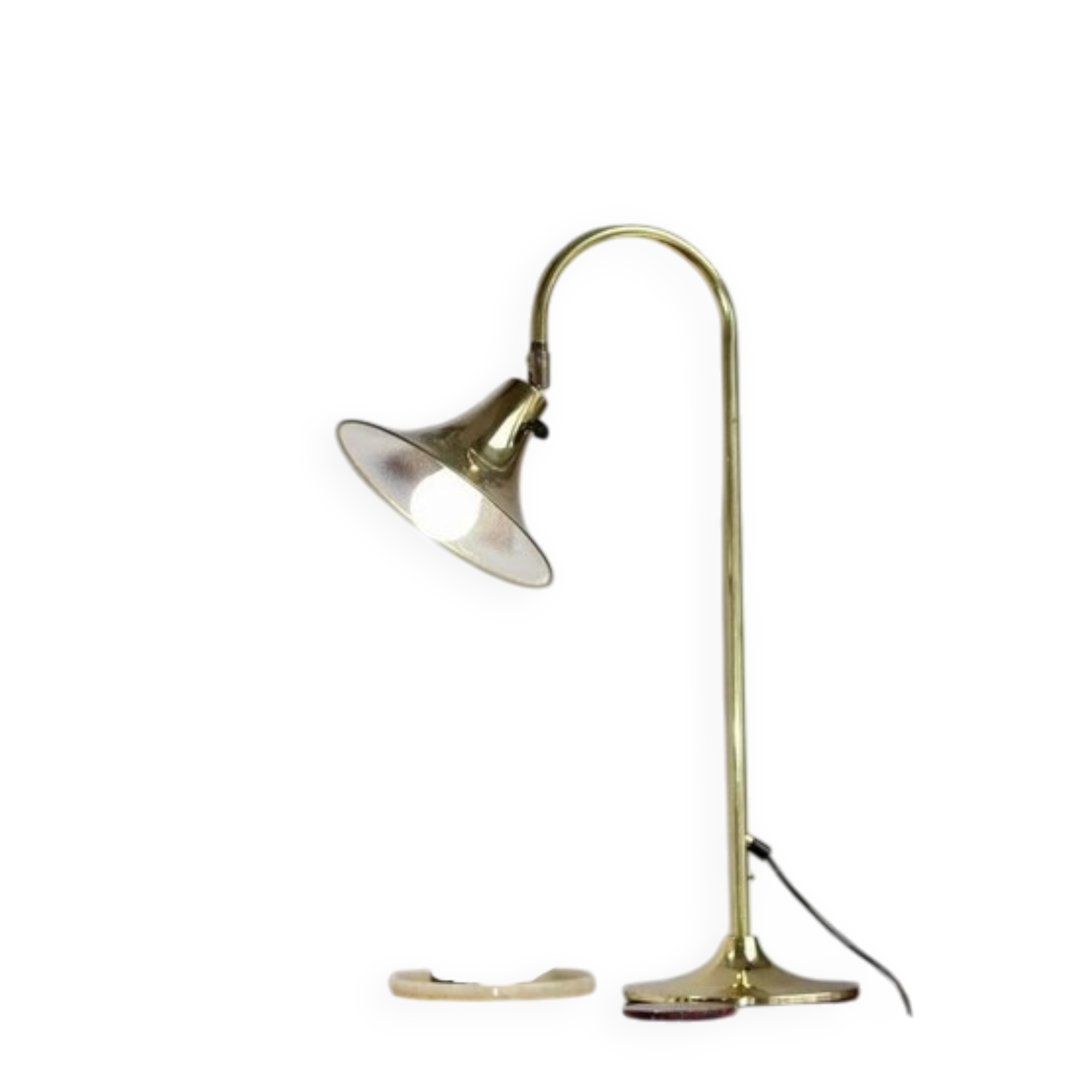 1960's Statement Lamp in Swedish Brass by Börje Claes for Norlett Elite Sweden