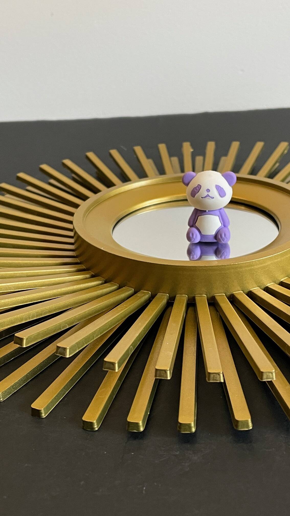 Mirror golden sun vintage style