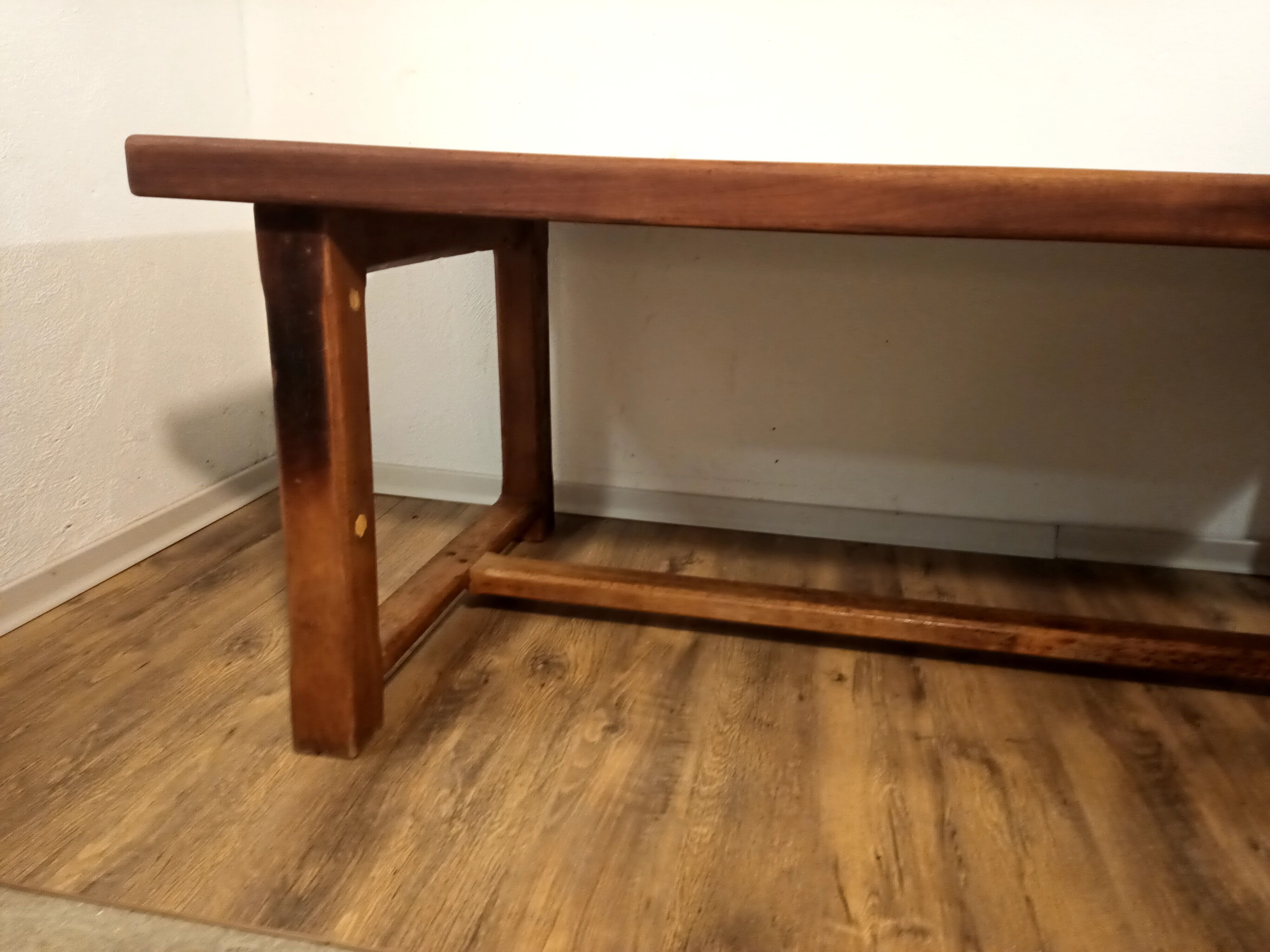 Vintage solid oak farmhouse table