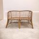 Banquette en rotin tressé vintage