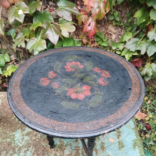 Table d'appoint guéridon pliant Napoléon III