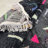 Black Berber carpet156x204cm