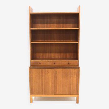 Scandinavian teak bookcase chest of drawers, Sweden, 1960