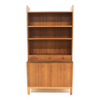 Scandinavian teak bookcase chest of drawers, Sweden, 1960