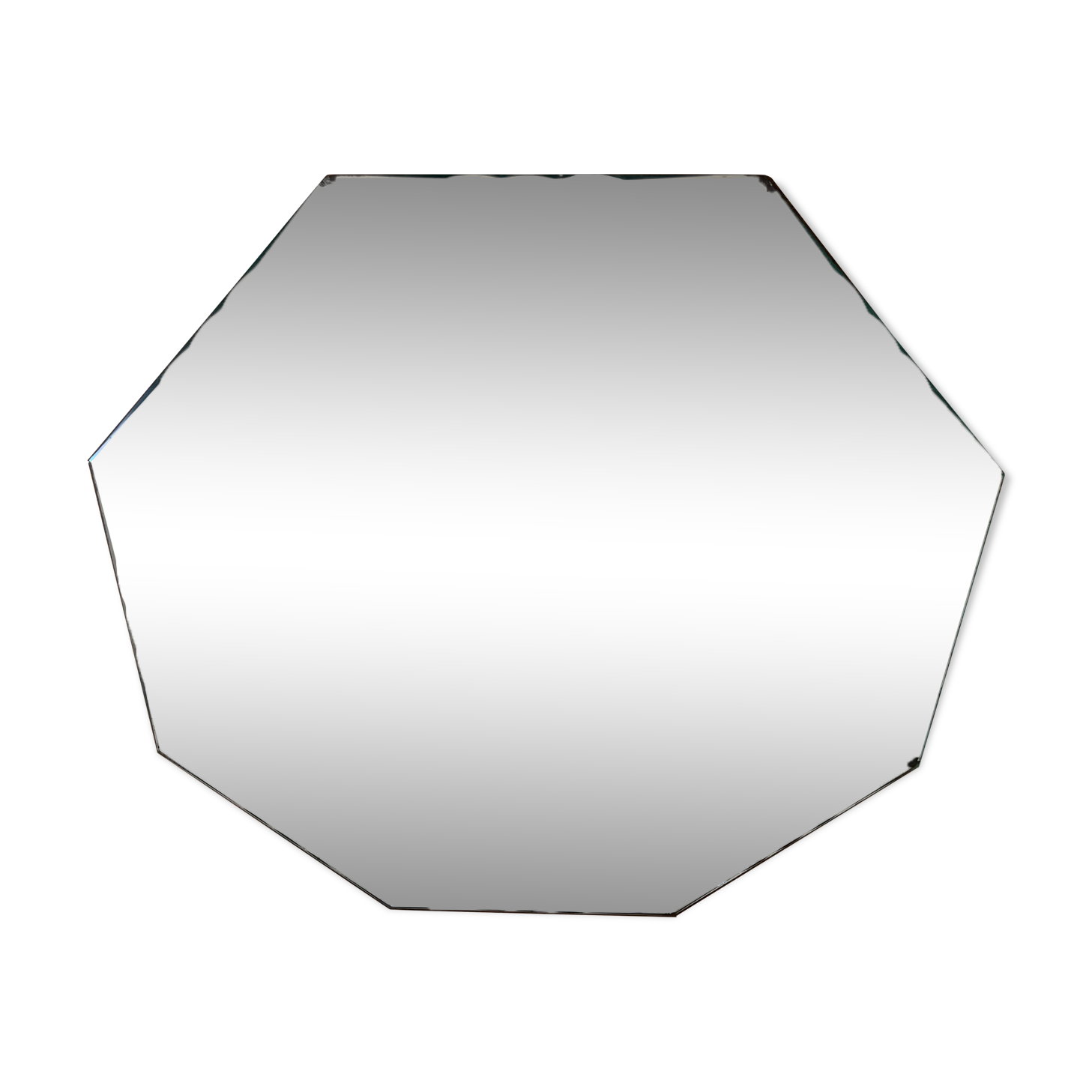 Octagonal beveled mirror 35 x 35 cm