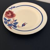 Vintage ceramic dish KG Lunéville pink patterns