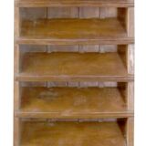 Old straight staircase in Burmese teak