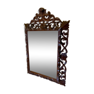 miroir en bois sculpté