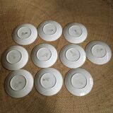 Series of 10 dessert plates