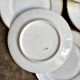 6 gold Limoges porcelain dessert plates