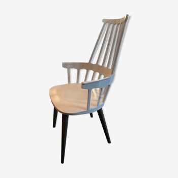 Comback armchair / Polycarbonate & feet wood - Kartell