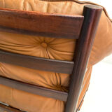 2 seat sofa in tanned leather by Arne Norell for Coja