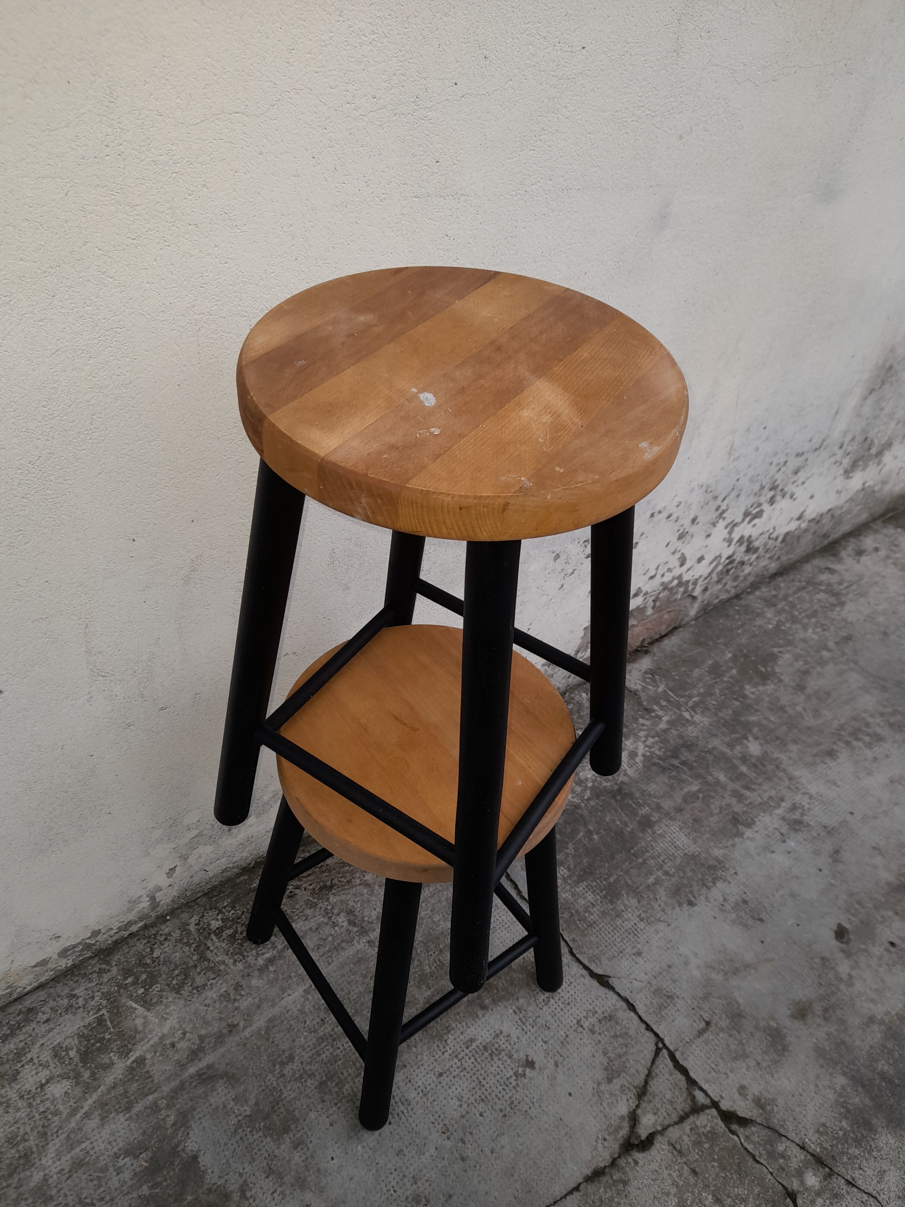 Pair of wooden stools