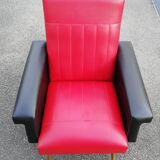 Fauteuil skaï 60s