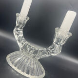 Vintage glass candle holder