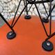 Fauteuil Eames DAR orange, base Eiffel originale, Herman Miller, 1960