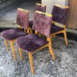 Vintage blond wood chairs from the 60s