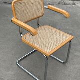 Cesca chair B64 with armrests by Marcel Breuer Design