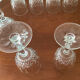 Lot of stemmed glass