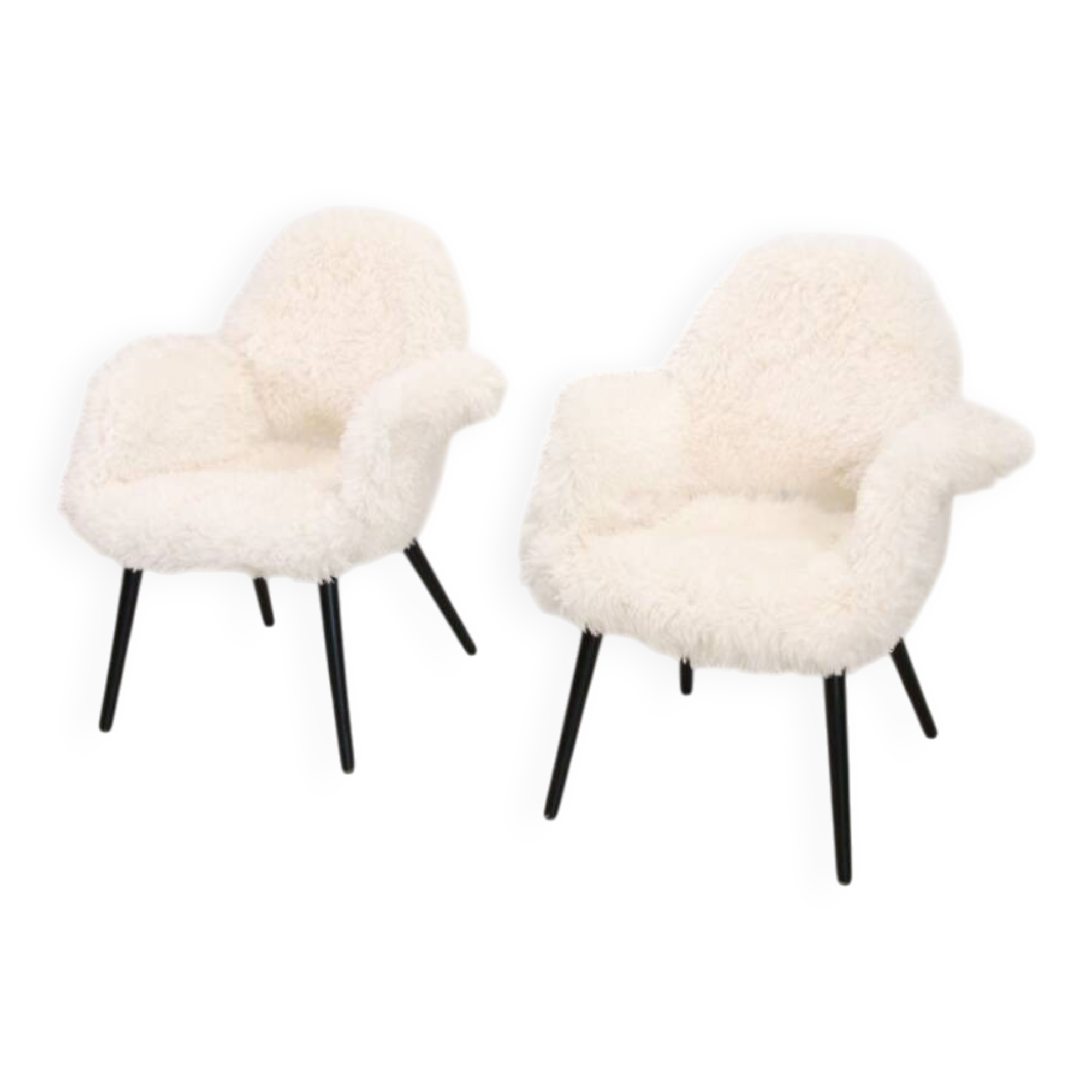 2 chaises Vitra Organic de Charles Eames et Eero Saarinen