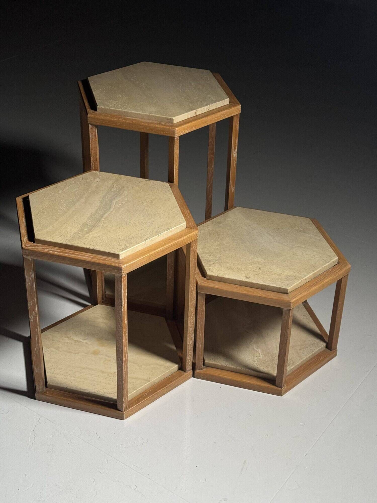 Set of 3 side tables Roche Bobois