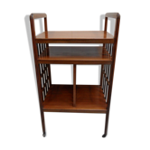 Desserte en noyer vintage table de service mobilier musical