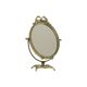 Vintage italian dressing mirror with bow baroque style gold tiltable 34cm
