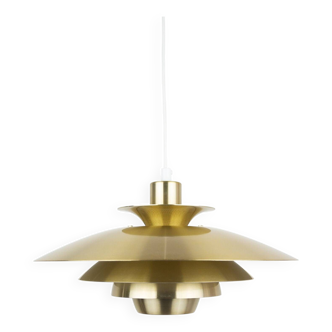 Danish vintage pendant lamp Alexia by Kurt Wiborg, Jeka, 1980s