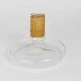 Vase or decanter by Carl Aubock with wicker top, mid-century, Austria, 1950s.